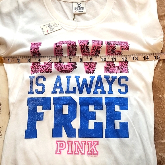 Pink VS t-shirt new with tags. Y2K. Size: S - Picture 4 of 6